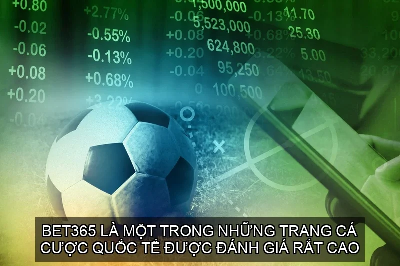 Bet365 là một trong những trang cá cược quốc tế được đánh giá rất cao